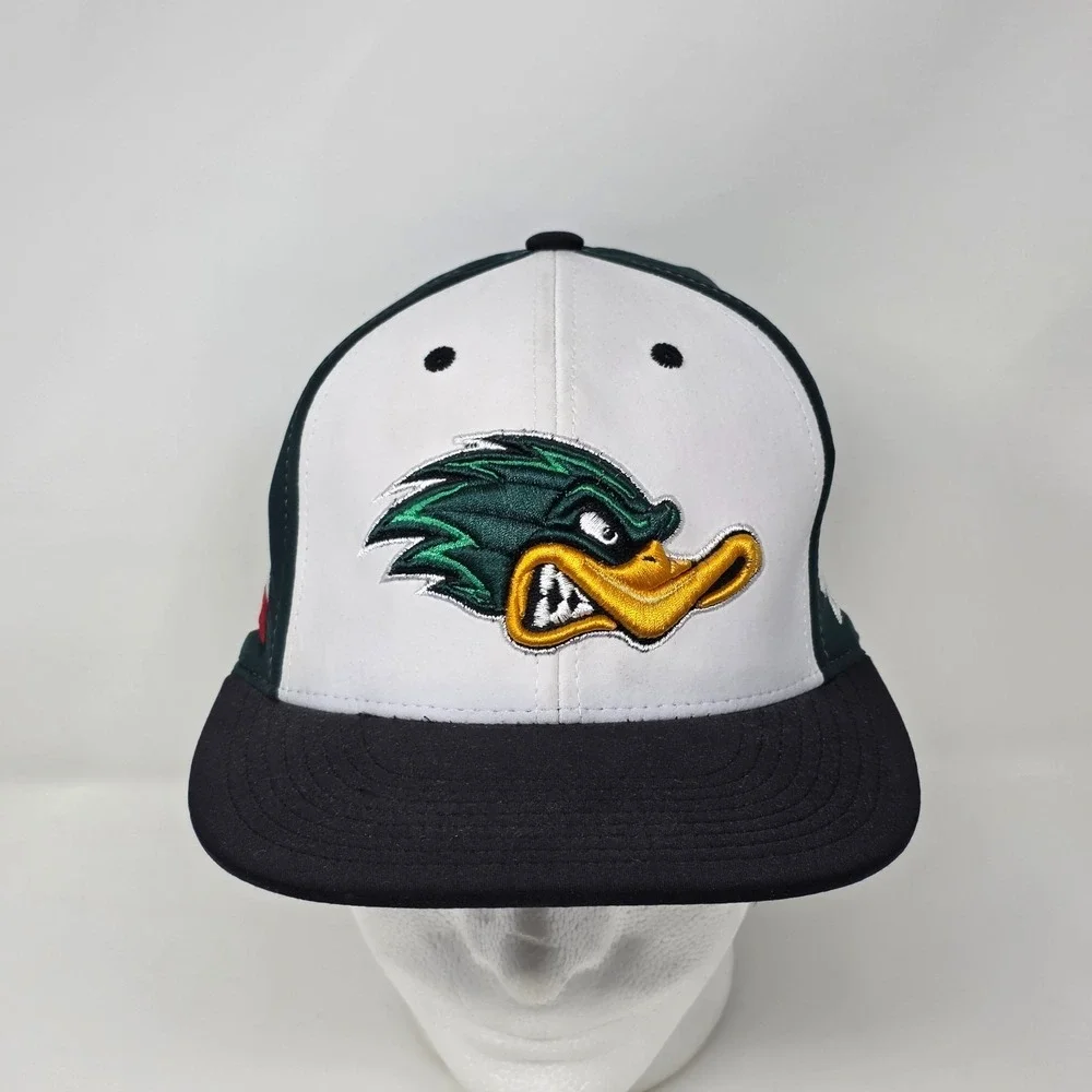 Zephyr Z-Fit Size Small Texas Patch Ducks‎ Hat Cap Green/White Embroidered Logo
